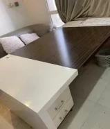 Cupboard and center tableOffice table with drawer, Cupboard and center table.
