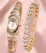 Watch and bracelet set