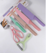 Macaron Color Ceramic 6pcs knife cutting package