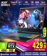 Acer Nitro 5 Core i9 RTX4060 8GB VGA 15.6inch FHD 144Hz