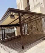 حداد مظلات خشبي كيرلي كسباني مظلات غرف ديوانية