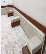 Separation and upholstery of all types of seating and curtains