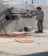 قص خرسانه ليزر عمل فتحات كور