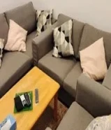 طقم كنب مستعمل ثلاث قطع
