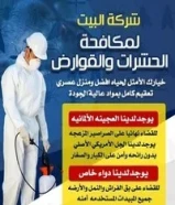 مكافحة حشرات رش مبيدات مكافحة صراصير مكافحة الفيران والجرزي مكافحة النمل القضاء على البريعصي