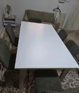 طاولة طعام جديدة 6 كراسي New Dining Table from Safat Home – Excellent Condition with 6 Chairs