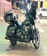 للبيع هارلي ديفيدسون ألترا جليد موديل 2015 لون زيتي اخضر- كامل المواصفات من الشركة