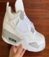 شوز إير جوردن 4 ريترو وايت أوريو shoes Air Jordan 4 Retro "White Oreo" sneakers حذاء بوط