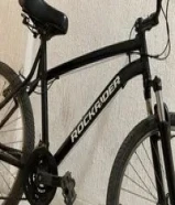 جاري rockrider(decathlon) مقاس 27.5 29صناعة فرنسية شامل حالة استعمال خفيف سرعات 3 امامي و7 غيارات