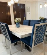 طاولة رخام اصلي 100٪ ثقيل وفخم جدًا