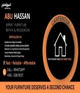 نجّار محترف وتصميم داخلي مطابخ، أبواب، وصيانة أخشاب Professional Carpenter