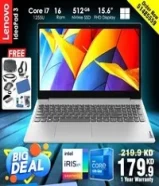 Lenovo Core i7 12th Gen 16GB Ram 512GB NVMe SSD