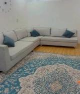 أربع قطع كنب زاويه بحاله ممتازه