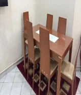 Dining table with 6 chairs for sale