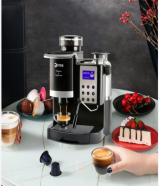 Devisib espresso maker with grinder