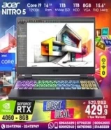 Acer Nitro Core i9 RTX4060 8GB VGA 15.6inch FHD 144Hz