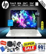 HP Core i3 Offer 8GB Ram 256GB NVMe SSD 15.6inch LED Windows 11