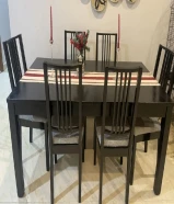 100 KWDبيع طاولة سفرة + كراسي، TV Bench، كومودينة، طاولة وسط ولوحات