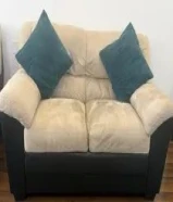 Sofa set and Dining table with chairs in good condition.