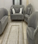 Beautiful gray sofa set للجادين فقط serious buyers only